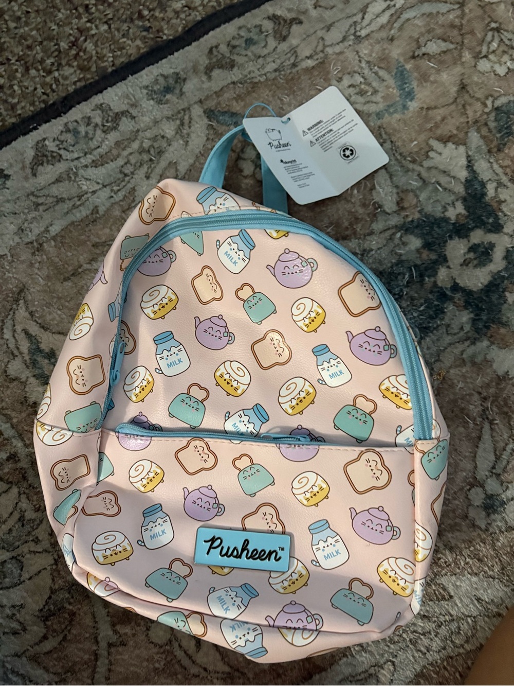 Pusheen Cat Breakfast Mini Backpack NWT Claire’s Exclusive